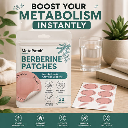 MetaPatch™ - Berberine Patches - 5X Enhanced Absorption Transdermal Wellness Patch